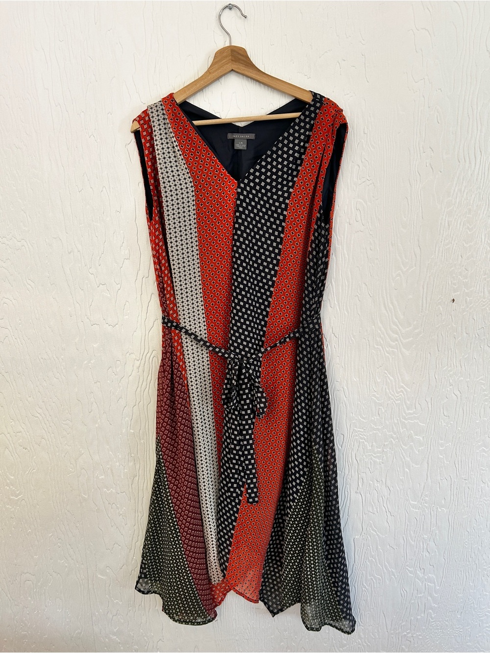 Y2K Style Patchwork Midi Handkerchief Dress Size Large Boho Hippie Festival